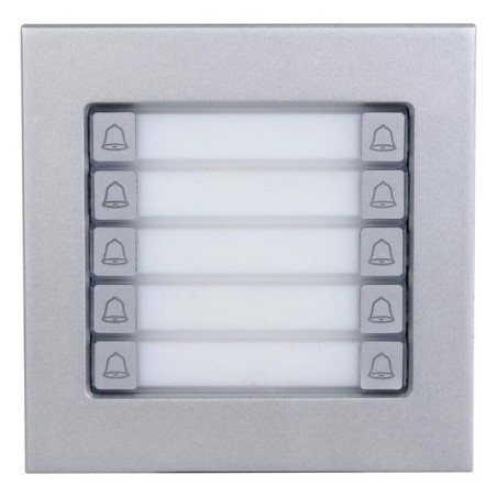 Dahua vto4202f-mdb10 estación exterior modular para videoportero ip con 10 botones para series vto4202f-x