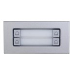 Dahua vto4202f-mdb4 estación exterior modular para videoportero ip con 4 botones para series vto4202f-x