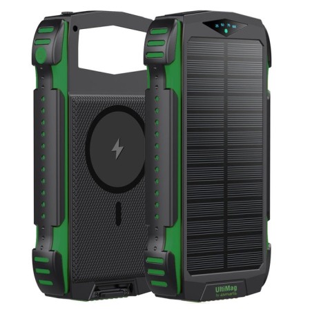 Powerbank solarny 20000mah titanpack rugged ultimag zielony