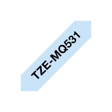 Brother tze-mq531 cinta para impresora de etiquetas negro sobre azul