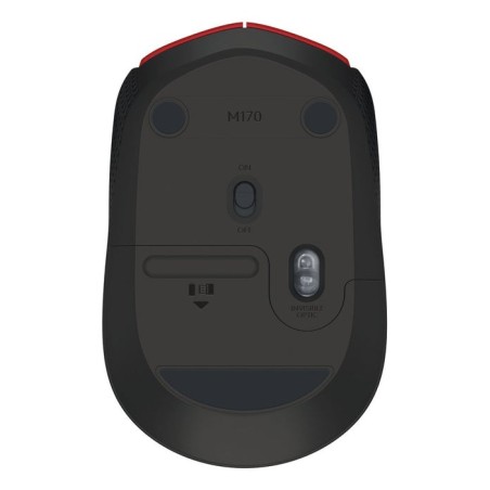 Logitech raton m171 inalambrico rojo 910-004641