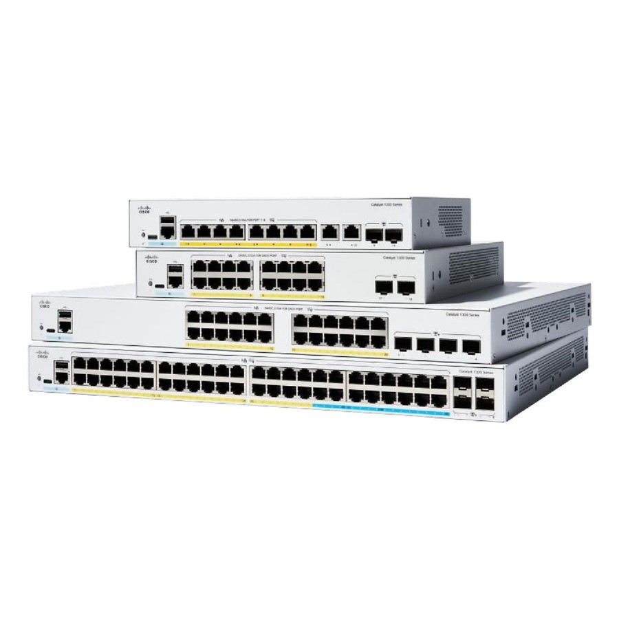 Cisco catalyst 1300x-48t-4x - switch - l3 - managed - 4 x 10 gigabit sfp28 + 48 x 10 100 1000base-t - an rack montierbar