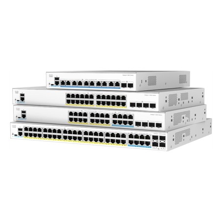 Cisco catalyst 1300x-48t-4x - switch - l3 - managed - 4 x 10 gigabit sfp28 + 48 x 10 100 1000base-t - an rack montierbar