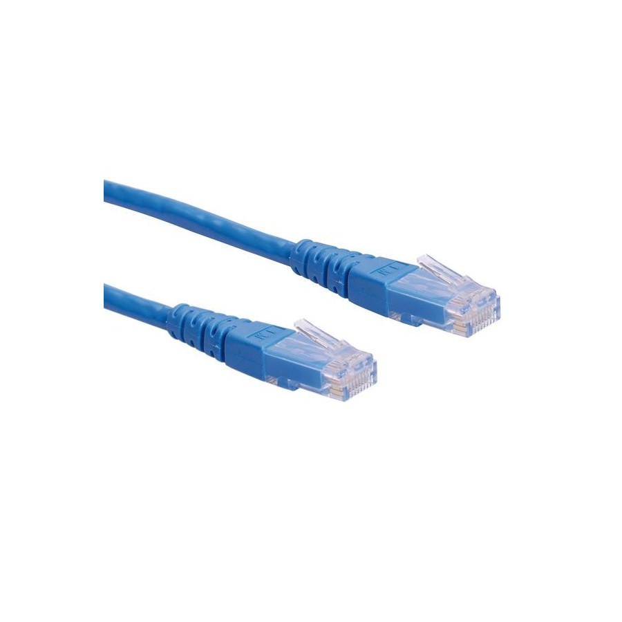 Roline cable de red kat.6 class e utp blau 5m