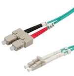 Roline lwl-cable 50 125um om3 lc sc trkis 3m