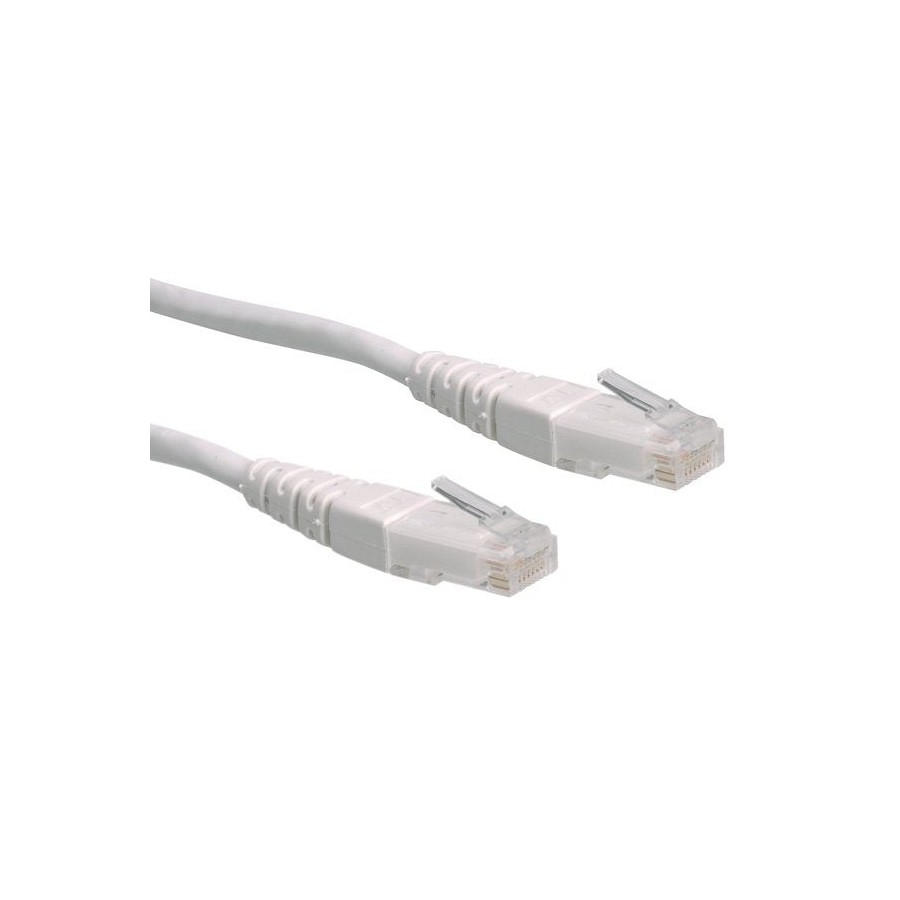 Roline cable de red kat.6 class e utp weiss 5m
