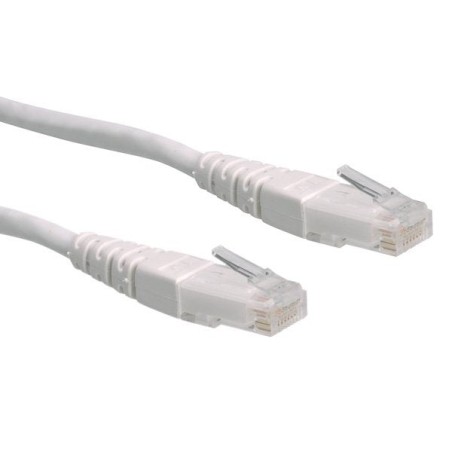 Roline cable de red kat.6 class e utp weiss 5m