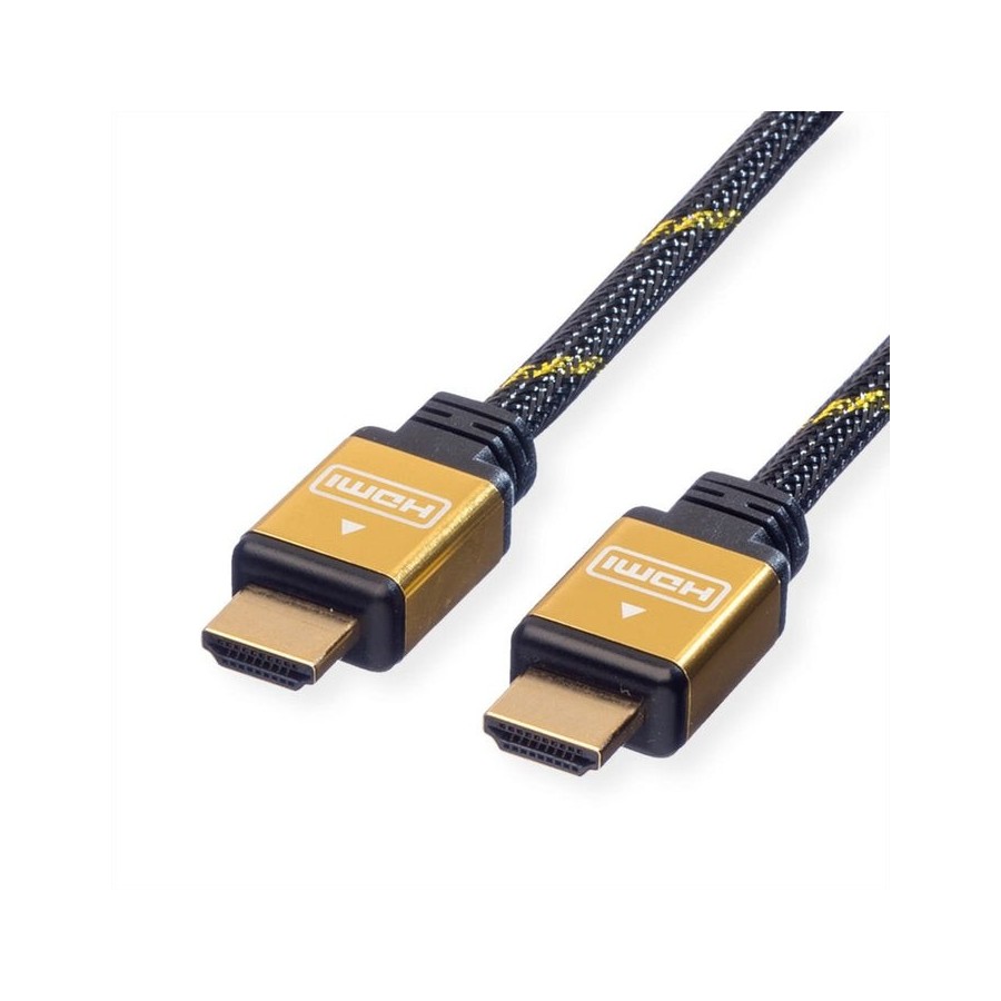 Roline gold hdmi high speed cable mit ethernet 1m