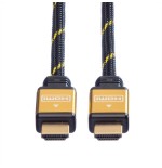 Roline gold hdmi high speed cable mit ethernet 1m