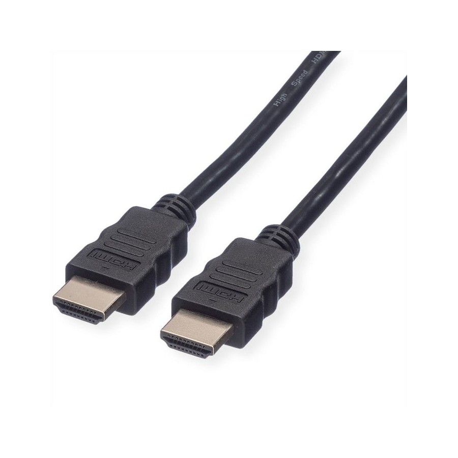 Roline hdmi high speed cable mit ethernet schwarz 3m