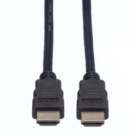 Roline hdmi high speed cable mit ethernet schwarz 3m