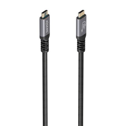 Cable usb 3.2 tipo-c aisens a107-0988 usb tipo-c macho usb tipo-c macho hasta 100w 20gbps 3m negro
