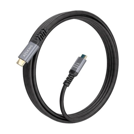 Cable usb 3.2 tipo-c aisens a107-0988 usb tipo-c macho usb tipo-c macho hasta 100w 20gbps 3m negro