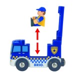 Brio comisaría de policía mundial con vehículo de emergencia, vehículo de juguete. 33813