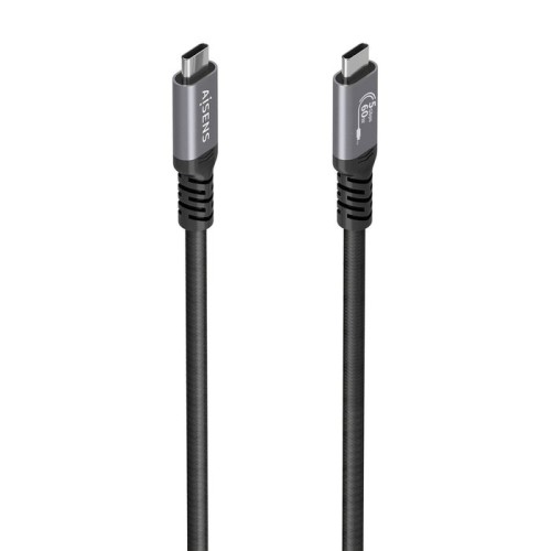 Cable usb 3.2 tipo-c aisens a107-0991 usb tipo-c macho usb tipo-c macho hasta 60w 5gbps 10m negro