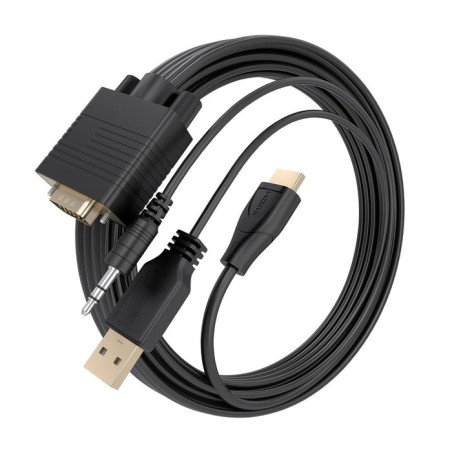 Cable conversor aisens a115-1009 svga macho usb macho jack macho hdmi macho 2m negro