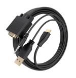Cable conversor aisens a115-1009 svga macho usb macho jack macho hdmi macho 2m negro