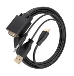 Cable conversor aisens a122-1014 svga macho usb macho jack macho hdmi macho 1.5m negro