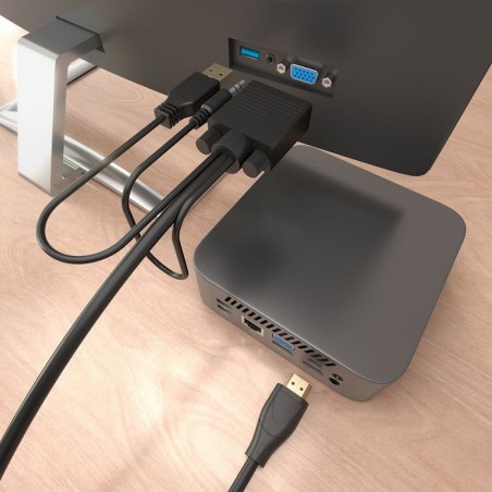 Cable conversor aisens a122-1014 svga macho usb macho jack macho hdmi macho 1.5m negro