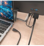 Cable conversor aisens a122-1015 svga macho usb macho jack macho hdmi macho 2m negro