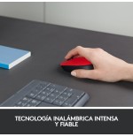 Logitech raton m171 inalambrico rojo 910-004641