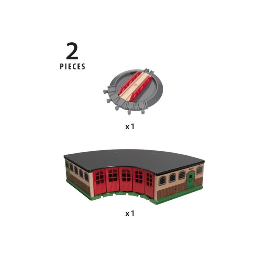 Brio world big roundhouse, ferrocarril 33736
