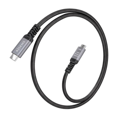 Cable usb 4.0 tipo-c aisens a156-0994 usb tipo-c macho usb tipo-c macho hasta 240w 40gbps 1m negro