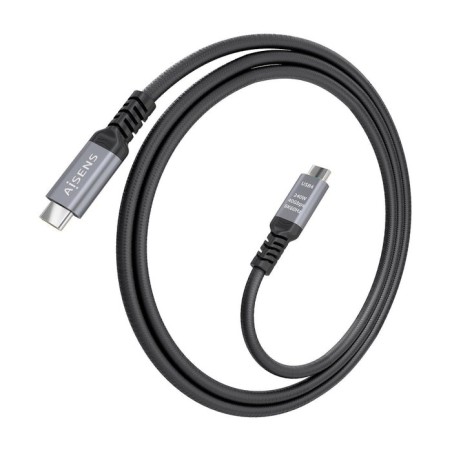 Cable usb 4.0 tipo-c aisens a156-0995 usb tipo-c macho usb tipo-c macho hasta 240w 40gbps 1.5m negro