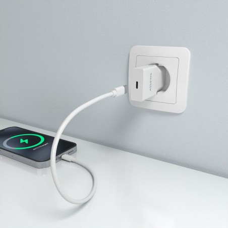 Cargador de pared gan aisens a110-0997 1xusb tipo-c 20w blanco