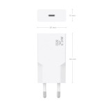 Cargador de pared gan aisens a110-0999 1xusb tipo-c 25w blanco