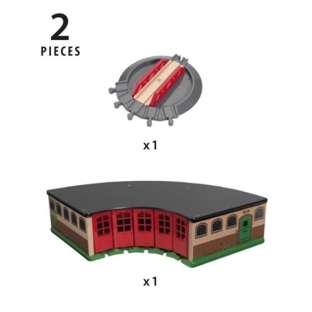Brio world big roundhouse, ferrocarril 33736