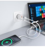 Cargador de pared gan aisens a110-1002 1xusb tipo-c 1xusb 30w blanco