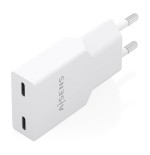 Cargador de pared gan aisens a110-1003 2xusb tipo-c 30w blanco