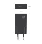 Cargador de pared gan aisens a110-1004 1xusb tipo-c 30w negro