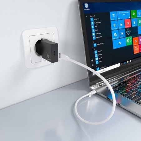 Cargador de pared gan aisens a110-1004 1xusb tipo-c 30w negro