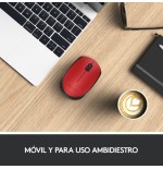 Logitech raton m171 inalambrico rojo 910-004641