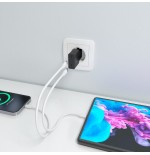 Cargador de pared gan aisens a110-1006 2xusb tipo-c 30w negro