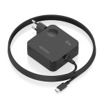 Cargador de pared gan aisens asch-1pd65wl80-bk 1xusb tipo-c 65w negro