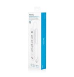 Regleta con interruptor aisens asps-2a2c12-w 4 tomas de corriente 2 usb 2 usb tipo-c cable 1.4m blanco
