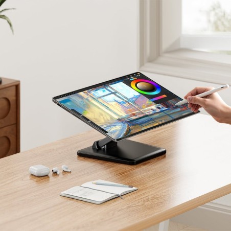 Soporte de mesa para monitor pos aisens dt27t-443 inclinable hasta 10kg