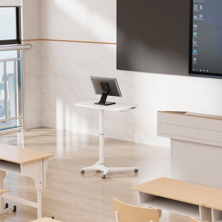 Soporte de mesa para monitor pos aisens dt27t-443 inclinable hasta 10kg