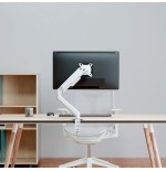 Soporte de mesa con contrapeso para monitor aisens dt32tsr-435 giratorio inclinable hasta 9kg