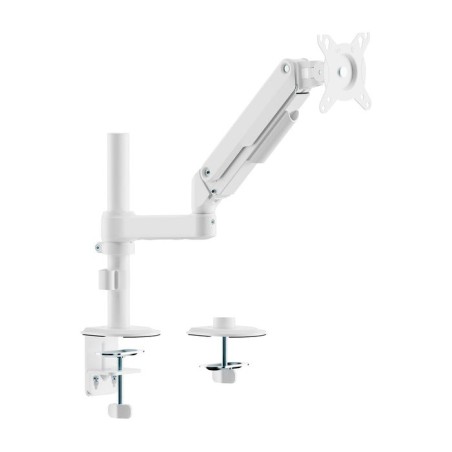 Soporte de mesa con contrapeso para 2 monitores aisens dt32tsr-437 giratorio inclinable hasta 9kg
