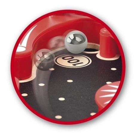 Brio pinball de madera space safari, juego de habilidad 34017