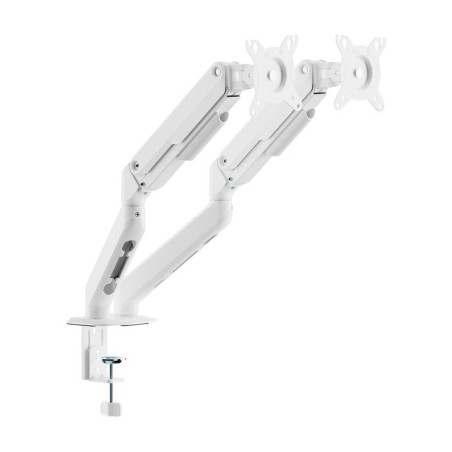 Soporte de mesa con contrapeso para 2 monitores aisens dt32tsr-439 giratorio inclinable hasta 9kg