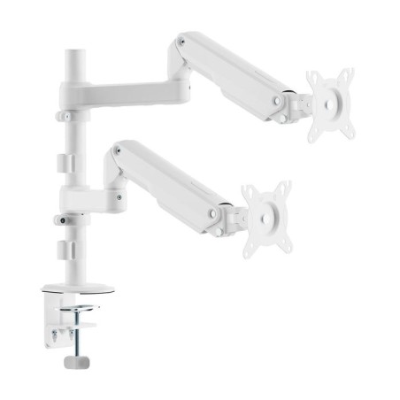 Soporte de mesa con contrapeso para 2 monitores aisens dt32tsr-441 giratorio inclinable hasta 9kg