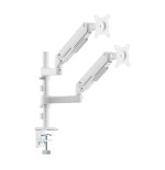 Soporte de mesa con contrapeso para 2 monitores aisens dt32tsr-441 giratorio inclinable hasta 9kg