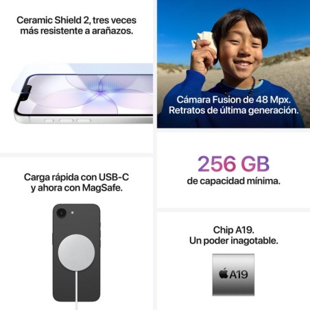 Smartphone apple iphone 17e 512gb 6.1' 5g blanco