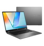 Portátil convertible asus vivobook flip tp3407sa-sg180w intel core ultra 7-258v 32gb 1tb ssd 14' táctil win11