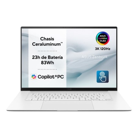 Portátil asus zenbook s16 oled um5606ga-sr348w ryzen ai 9-465 32gb 1tb ssd 16' win11